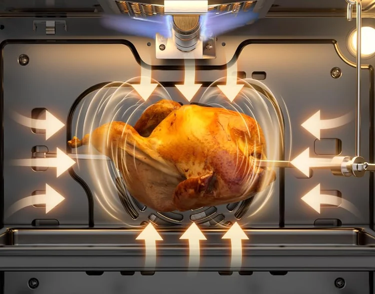 فن کانوکشن در فر آشپزخانه