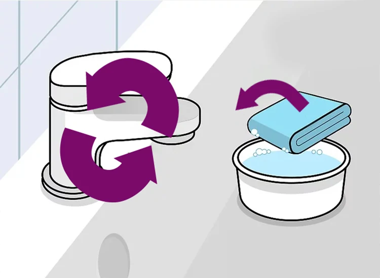 تمیز کردن سفیدک شیرالات